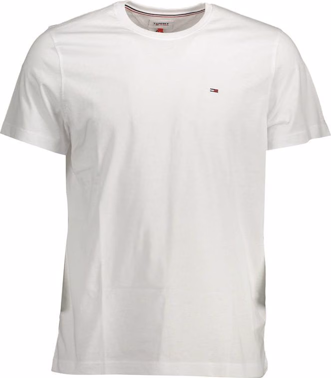 Tommy Hilfiger White Cotton Men's T-Shirt