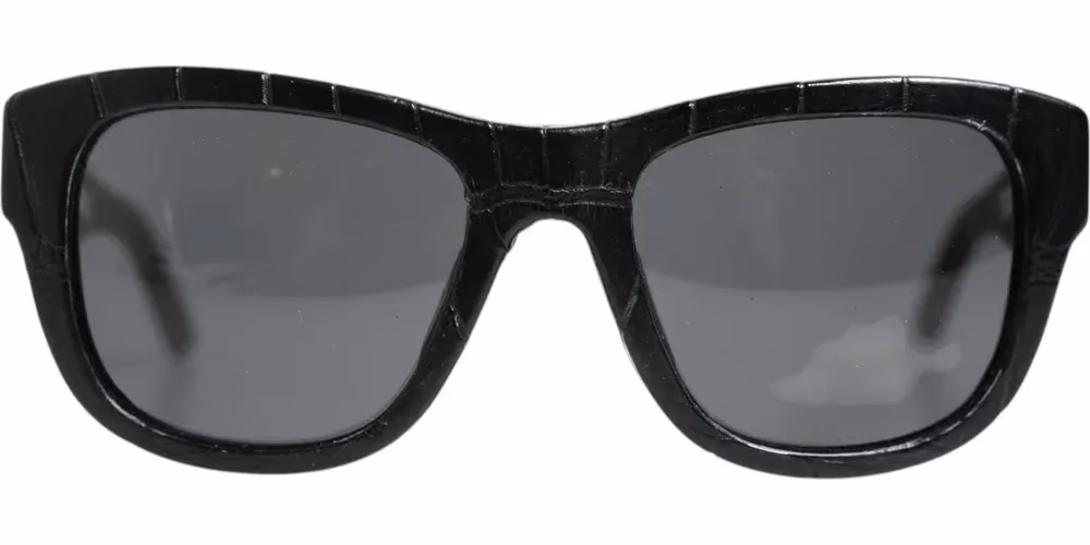 Dolce & Gabbana Black Leather Frame DG4177 Tinted Lens Sunglasses