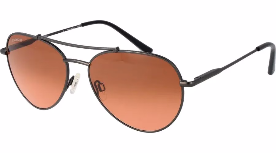 Serengeti Black Metal Sunglasses