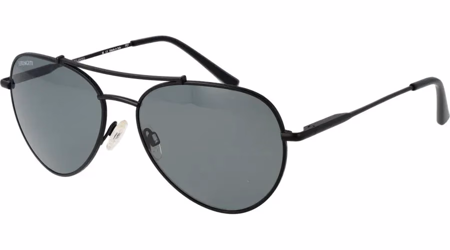 Serengeti Black Metal Sunglasses