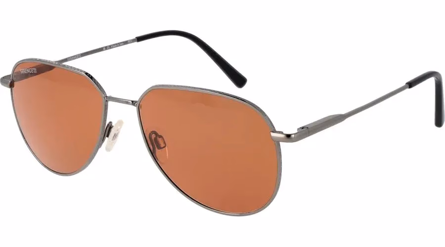 Serengeti Gray Metal Sunglasses