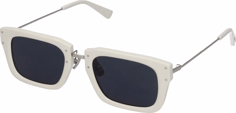 Jacquemus White Acetate Sunglasses
