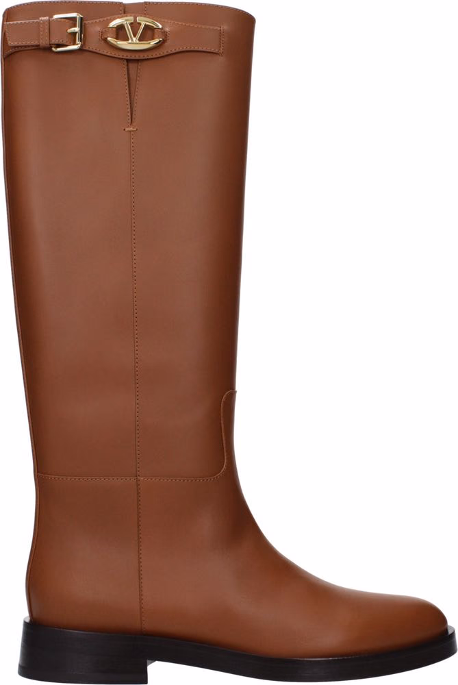 Valentino Garavani Brown Leather Boots
