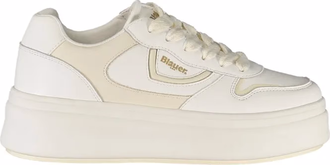 Blauer Bianco Poliuretano Donna Sneaker