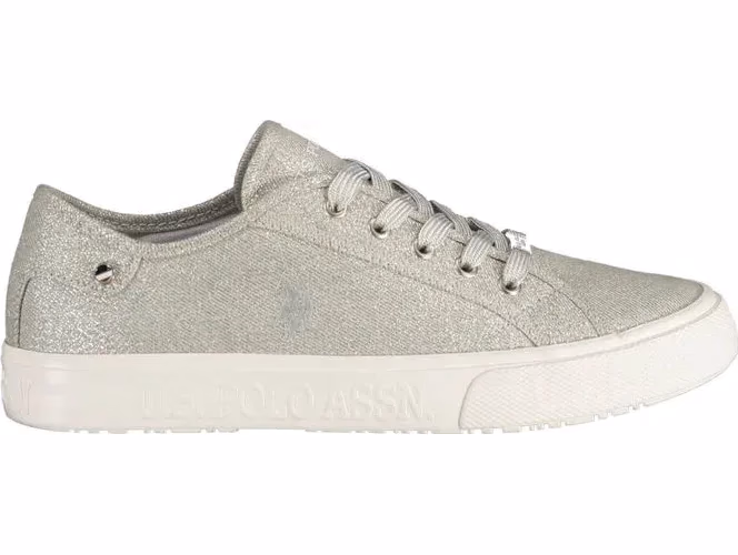 U.S. POLO ASSN. Argento Polyester Women Sneaker