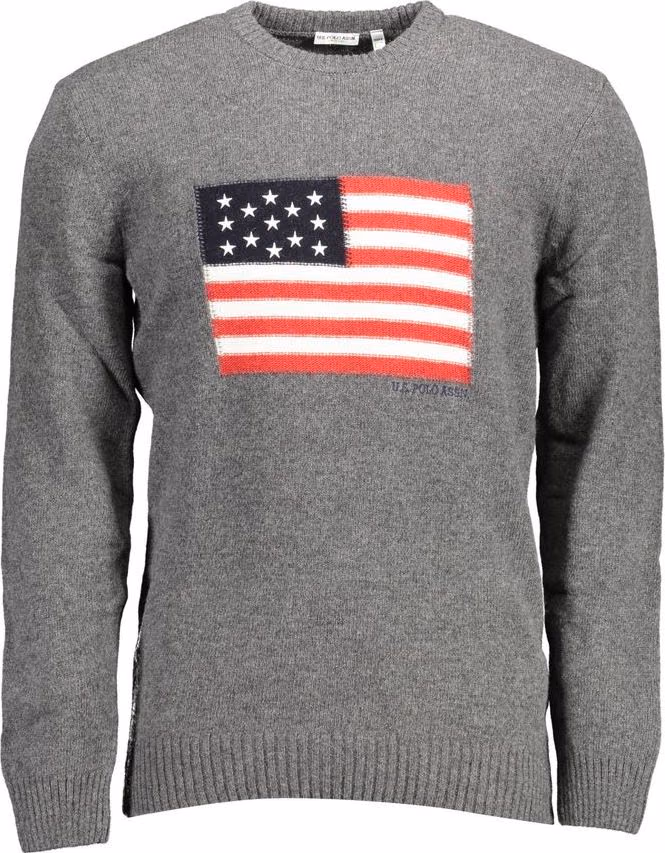 U.S. POLO ASSN. Gray Wool Men's Sweater