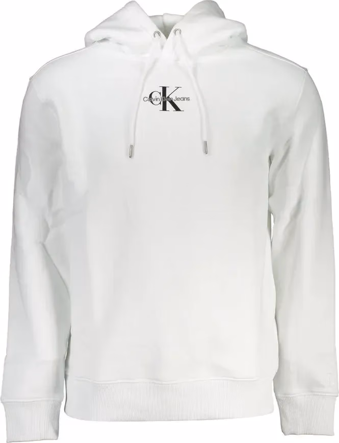 Calvin Klein White Cotton Men's Sweatshirt