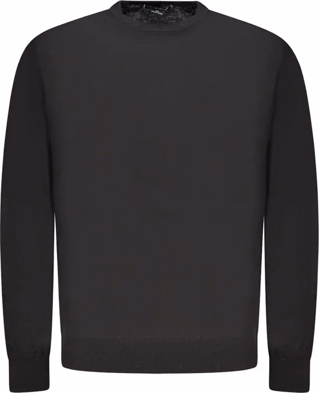 Guess Jeans Black Wool Mens Sweater