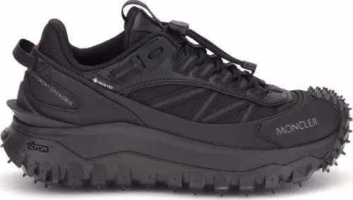 Moncler Black Calf Leather Bos Taurus Athletic Sneakers
