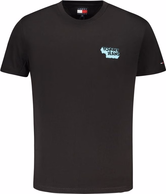 Tommy Hilfiger Black Cotton Men's T-Shirt
