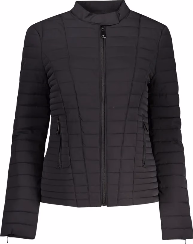 Guess Jeans Black Polyurethane Women's Jacket