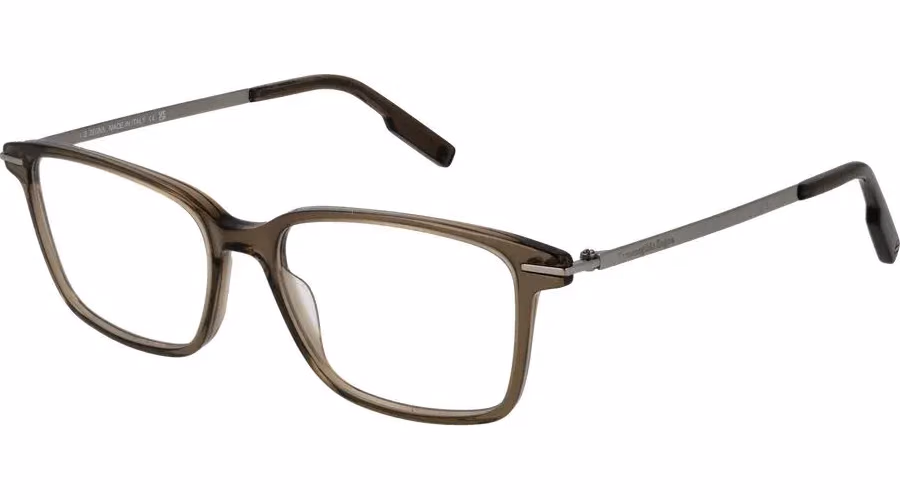 Ermenegildo Zegna Beige Acetate Glasses (Frames)