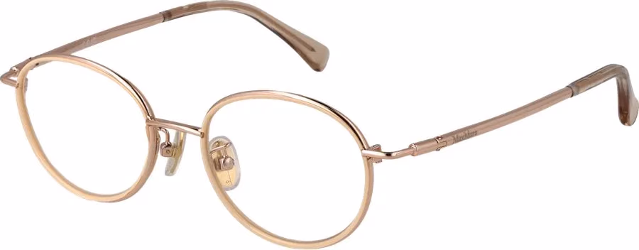 Max Mara Rose Gold Metal Glasses (Frames)