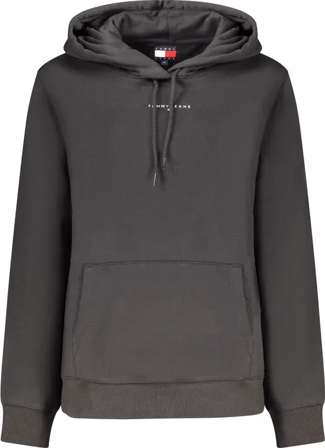 Tommy Hilfiger Black Cotton Women's Sweatshirt Hoodie