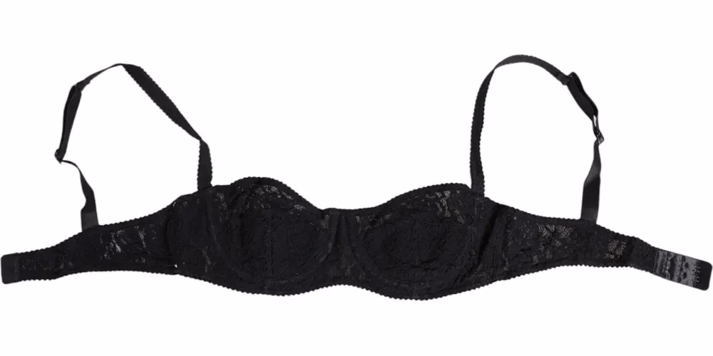 Dolce & Gabbana Black Lace Underwire Bra Lingerie Underwear