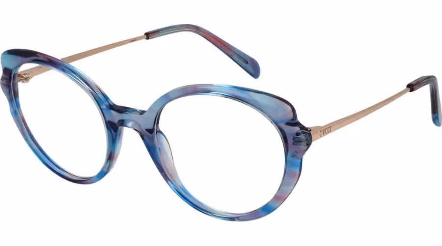 Emilio Pucci Blue Plastic Glasses (Frames)