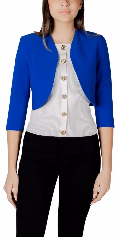 Morgan De Toi Blue Polyester Cloacks