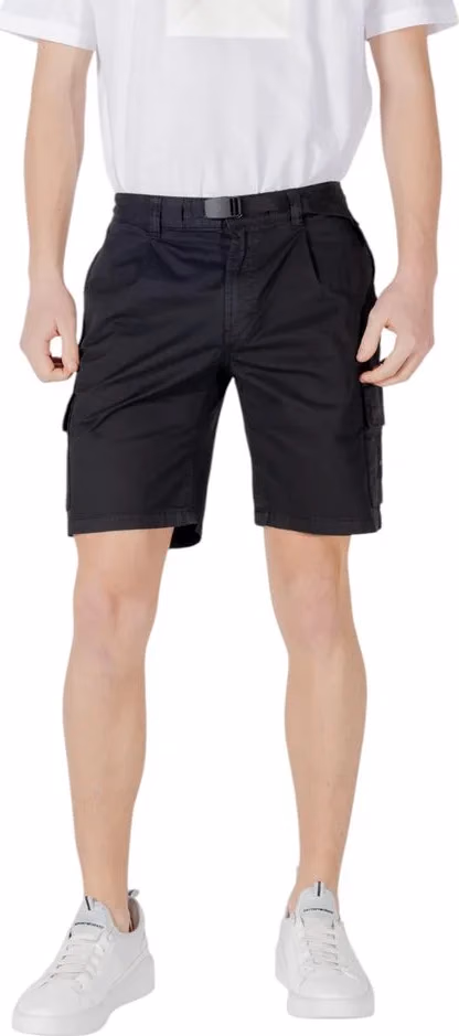Hugo Boss Black Cotton Bermuda Shorts