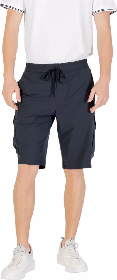 Hugo Boss Blue Polyester Bermuda Shorts
