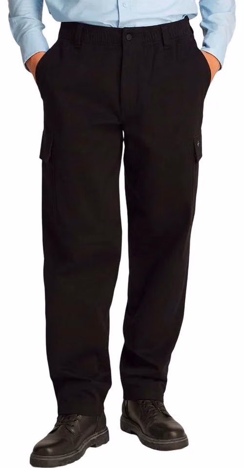 Calvin Klein Jeans Black Cotton Cargo Pants