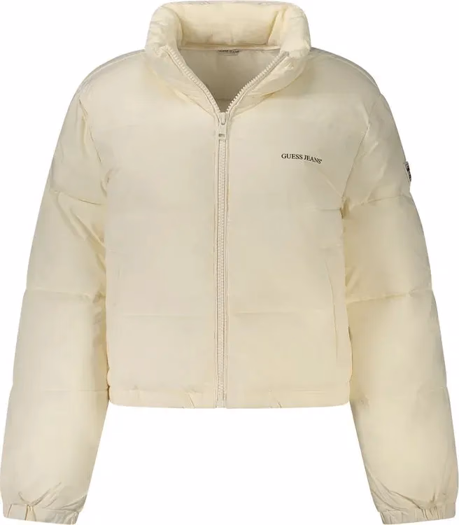 Guess Jeans Bianco Recycled Polyester Women's Jacket