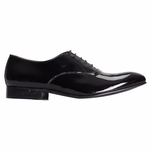 Roberto Pepe Luxury Black Leather Men Shoe