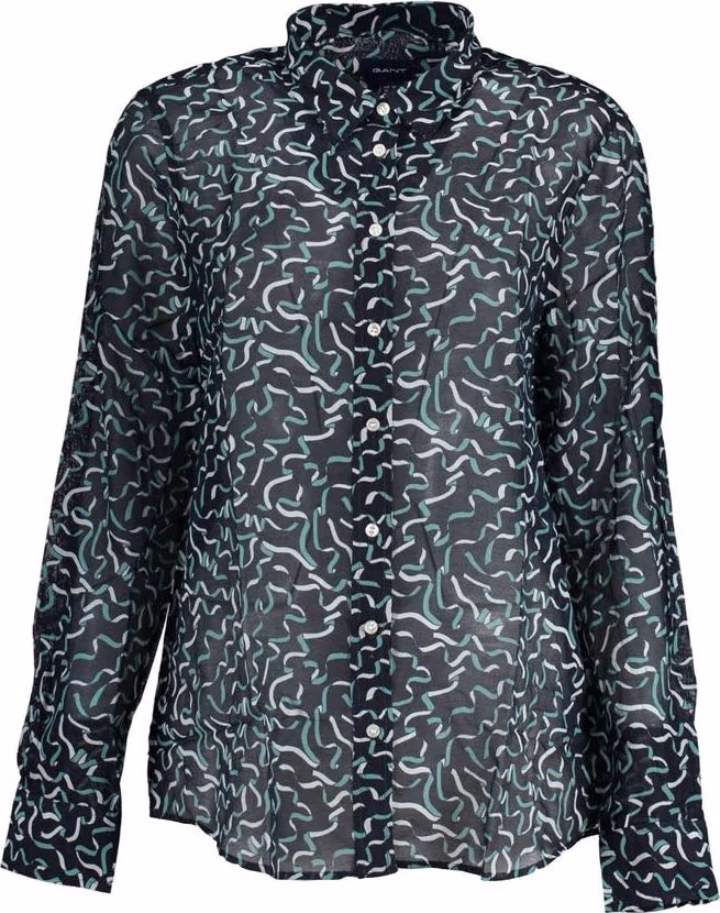 Gant Blue Cotton Women Shirt