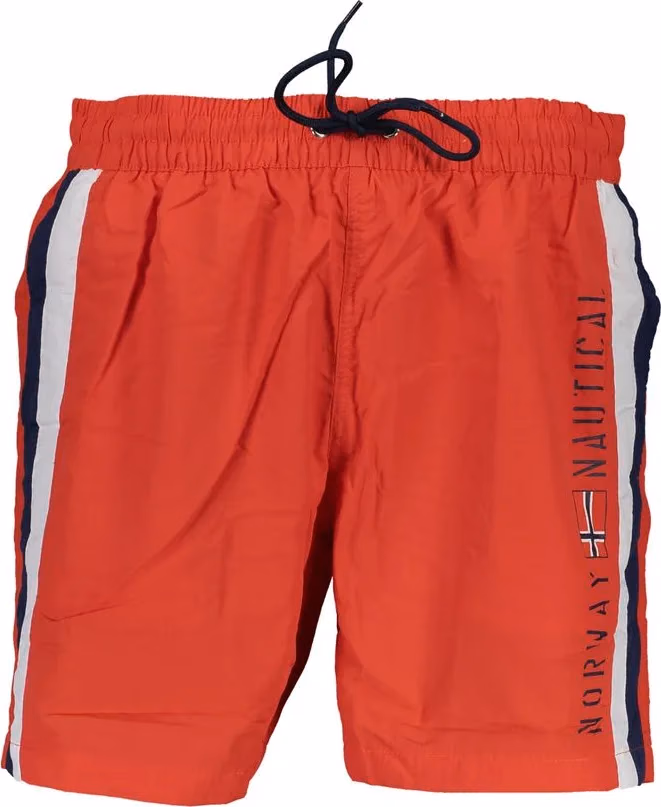 Norway 1963 Rosso Poliamide Men Swim Boxer