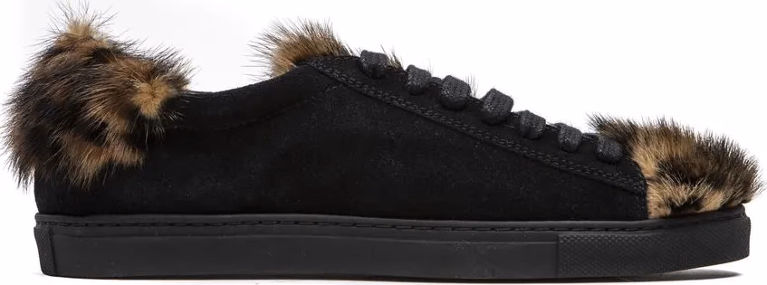 Mr&Mrs Italy Black Leather Women's Sneaker