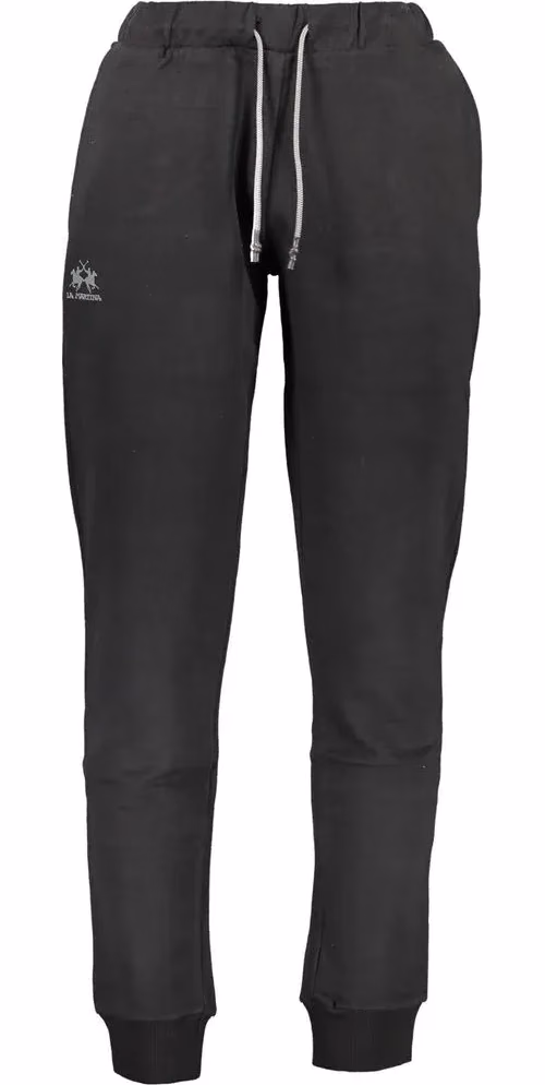 La Martina Black Cotton Men's Sweatpants
