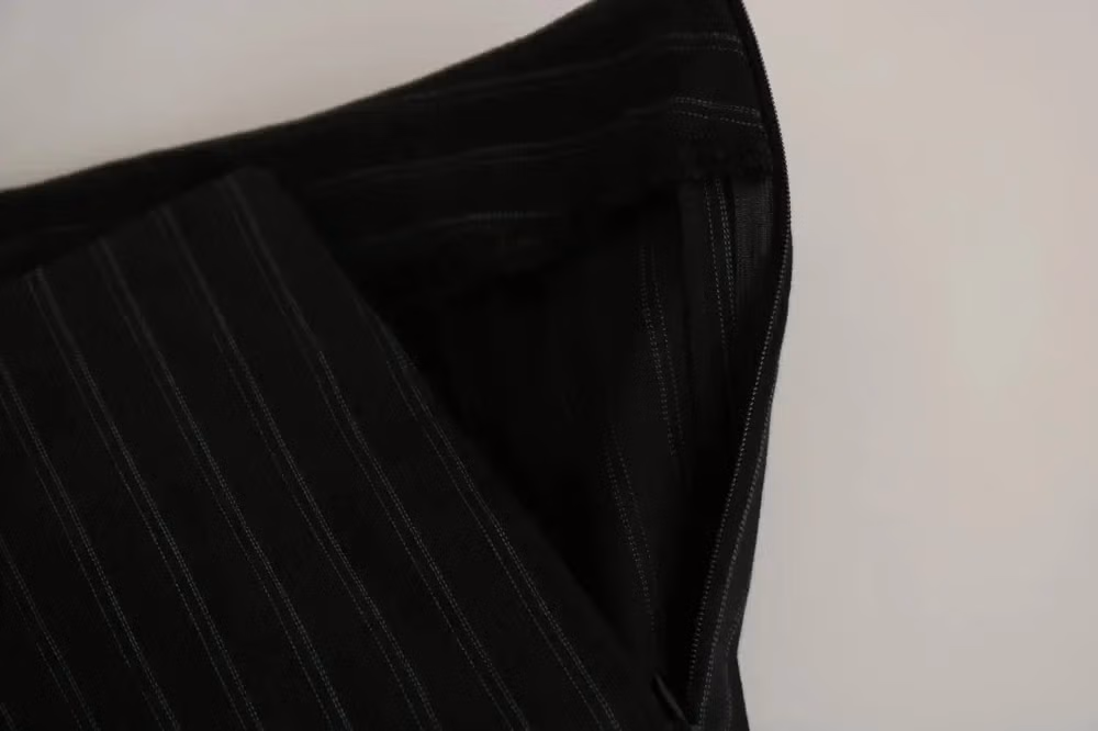 BENCIVENGA Black High Waist Straight Dress Trouser Pants