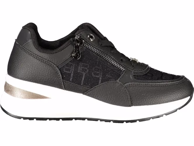Laura Biagiotti Black Polyurethane Women Sneaker