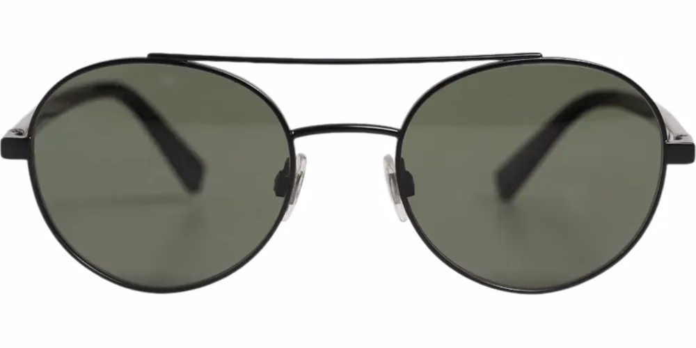Dolce & Gabbana Matte Black Steel Frame Gray Lens Sunglasses