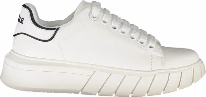 Gaelle Paris White Polyurethane Women Sneaker
