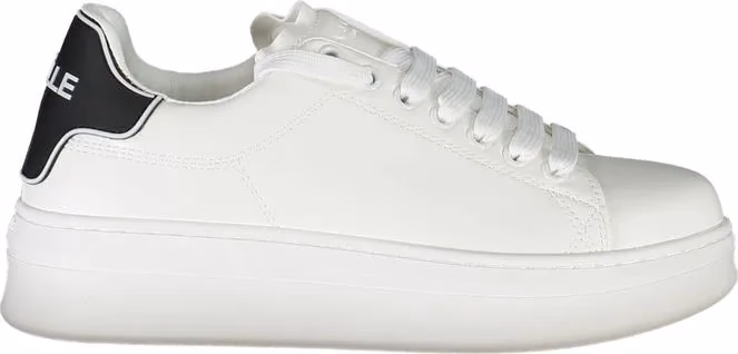 Gaelle Paris Bianco Polyurethane Women Sneaker