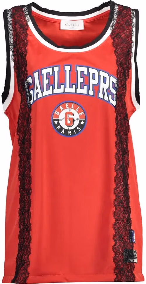 Gaelle Paris Rosso Poliestere Women Tank Top