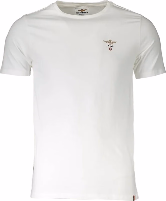 Aeronautica Militare White Cotton Men's T-Shirt