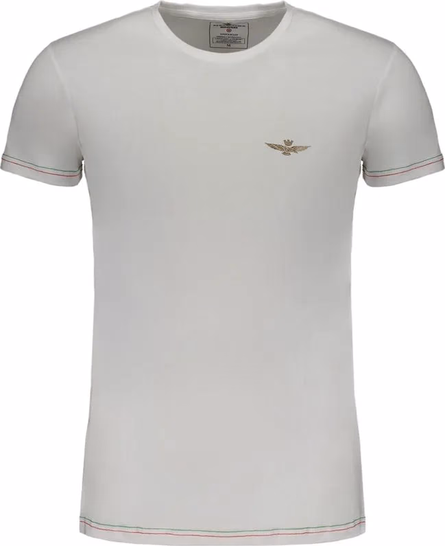Aeronautica Militare White Cotton Men's T-Shirt