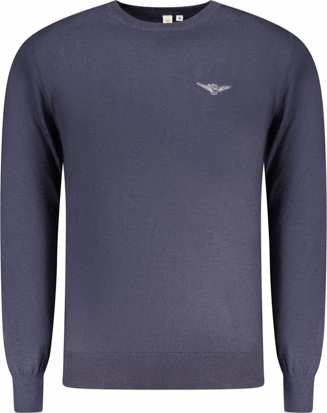 Accademia Militare Blue Cotton Men's Sweater
