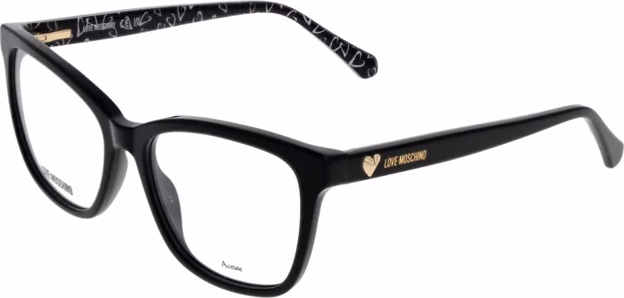 Love Moschino Black Acetate Glasses (Frames)