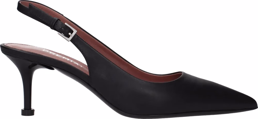 Premiata Black Leather Platform Pumps