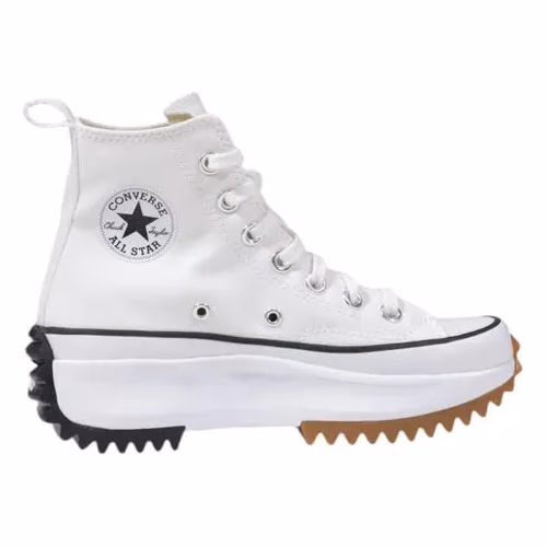 Converse White Fabric High Top Sneakers