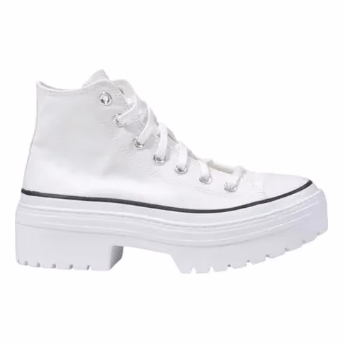 Converse White Fabric Chunky Sneakers