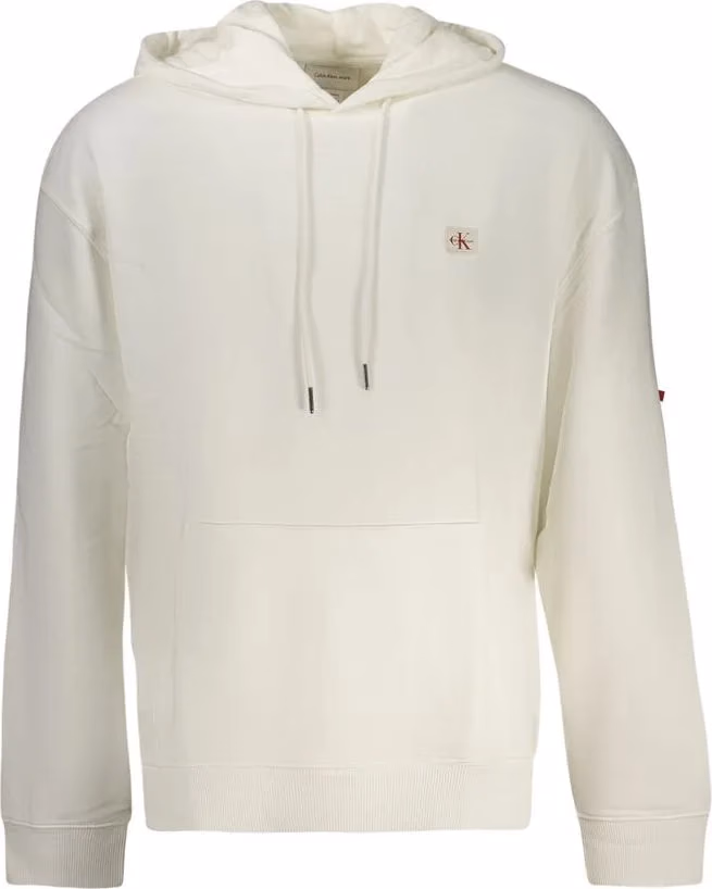 Calvin Klein White Cotton Men Sweatshirt