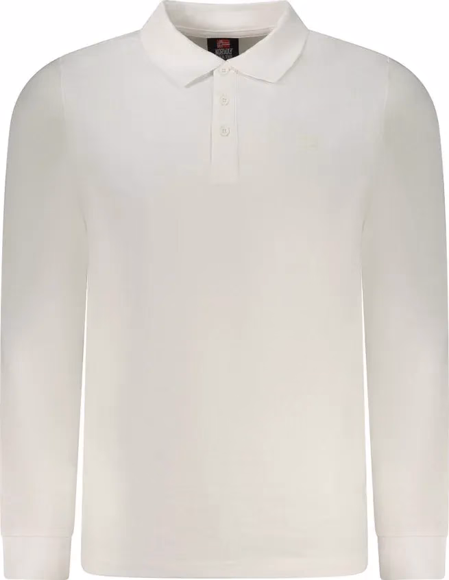 Norway 1963 White Cotton Men Polo Shirt