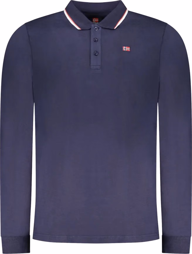 Norway 1963 Blu Cotton Mens Polo Shirt