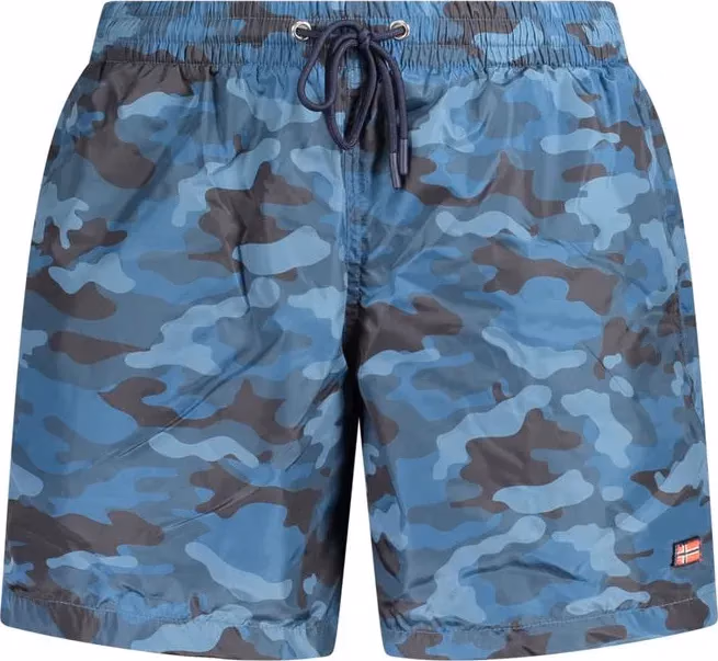 Norway 1963 Blu Polyester Men's Swim Boxer