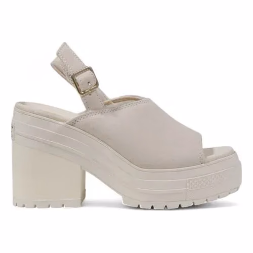 Converse Beige Suede Leather High Heel Pumps