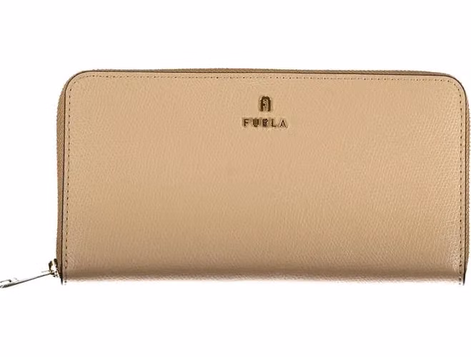 Furla Beige Leather Woman Wallet