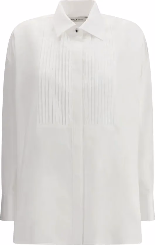 Golden Goose White Cotton Dress Shirt